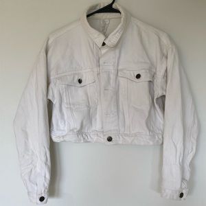 White denim jacket